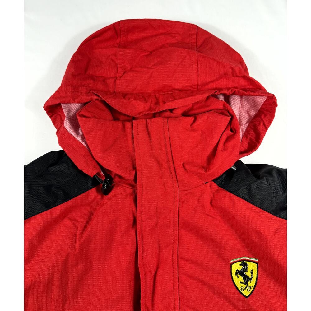 Ferrari Vintage 2002 men’s hooded full zip Racing Jacket Size L - Picture 6 of 16